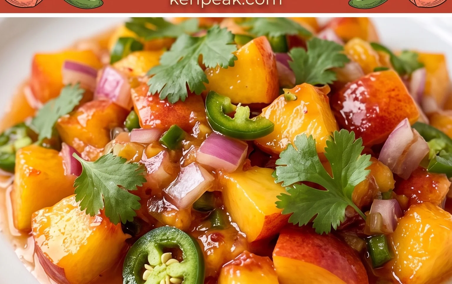 Sweet & Spicy Peach Salsa Canning Recipe