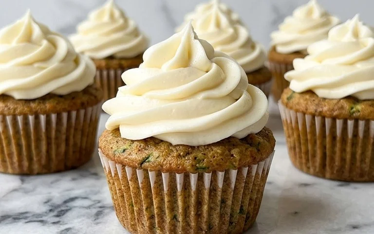 Zucchini Cupcakes with Cream Cheese Frosting