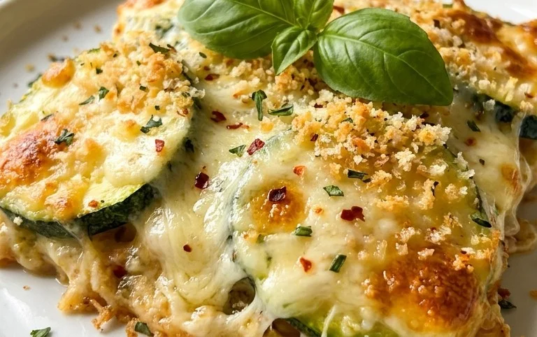 Three Cheese Zucchini Parmesan