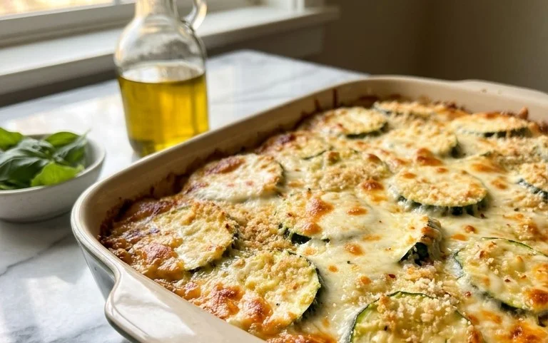 Three Cheese Zucchini Parmesan