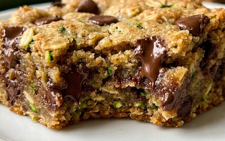 Chocolate Chip Zucchini Cookie Bars