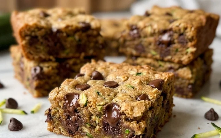 Chocolate Chip Zucchini Cookie Bars