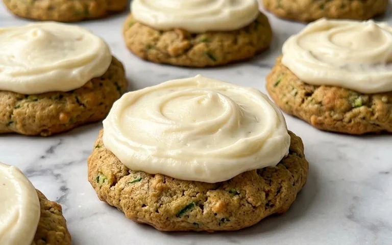 Zucchini Cookies with Cream Cheese Frosting