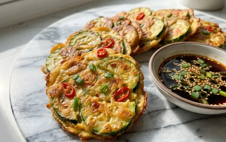 Quick & Easy Korean Zucchini Fritters (Hobak Jeon)