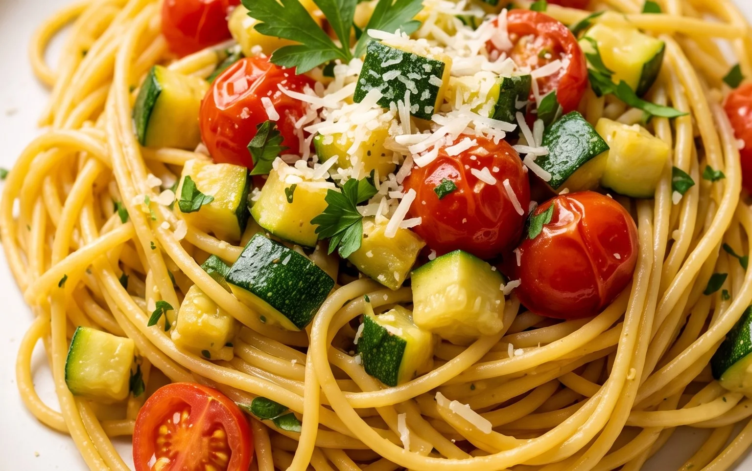 Simple Fresh Zucchini Pasta Sauce